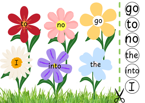 Tricky word flowers phase 2 and 3