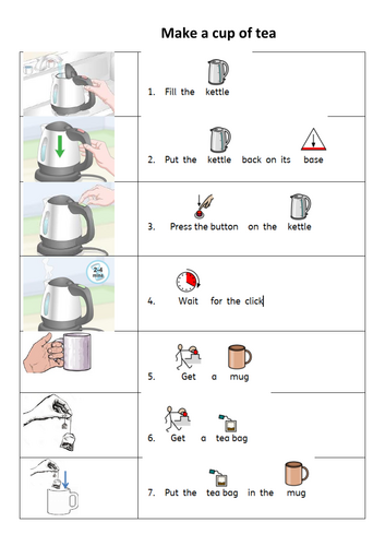 symbol make a cup of tea