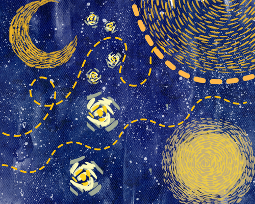 Starry Night loose parts