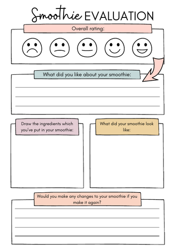 Smoothie Evaluation Year 1