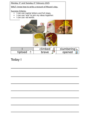 Recount of Mouse's Day- The Lion Inside Y1