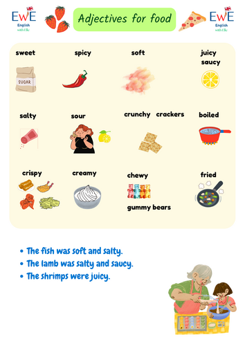 Adjectives for Food