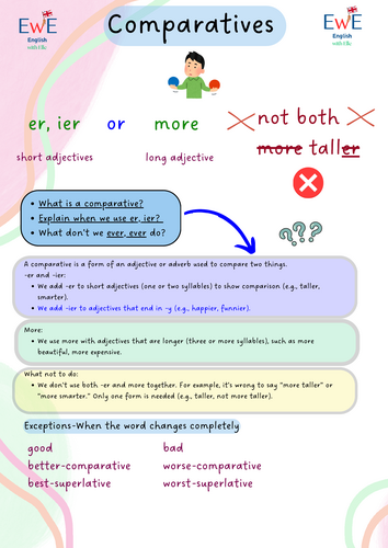 Comparatives worksheet