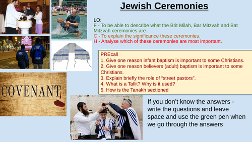 Jewish Ceremonies - Brit Milah, Bar/Bat Mitzvah