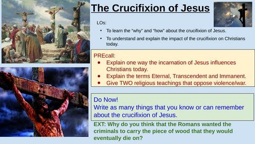 The crucifixion of Jesus