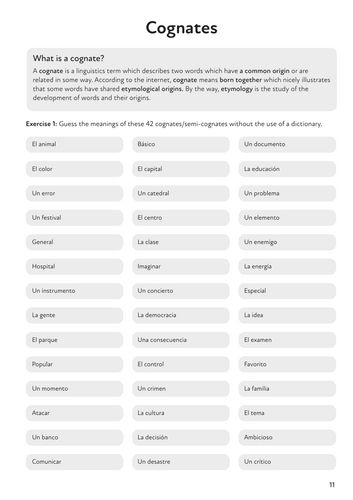 Cognates and false-friends