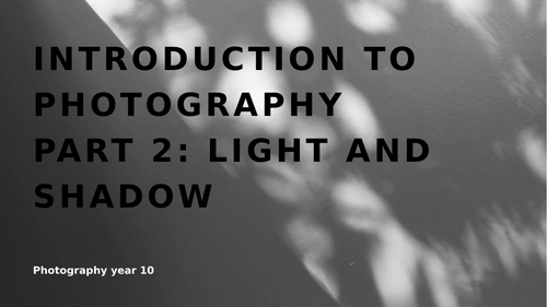 introduction to light and shadow in photography and basics of photoshop