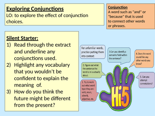 Connectives Literacy Y8