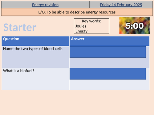 Pearsons Exploring science 7I - Energy