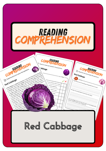 Reading Comprehension - Red Cabbage + Solutions