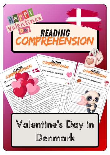 Reading Comprehension - Valentine's Day in Denmark + Solutions