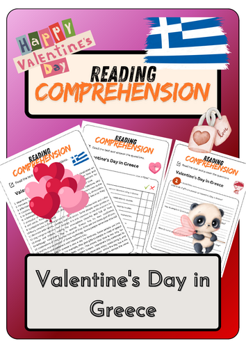 Reading Comprehension - Valentine's Day in Greece + Solutions