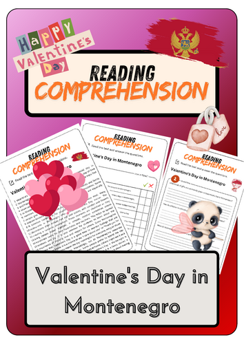 Reading Comprehension - Valentine's Day in Montenegro + Solutions