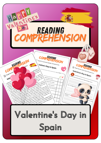 Reading Comprehension - Valentine's Day in Spain + Solutions