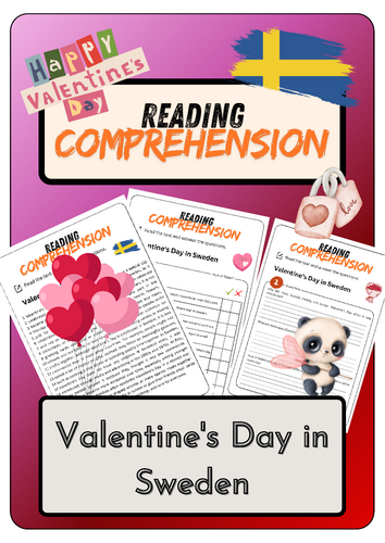 Reading Comprehension - Valentine's Day in Sweden + Solutions