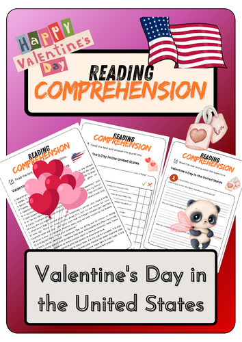 Reading Comprehension - Valentine's Day in the United States+ Solutions