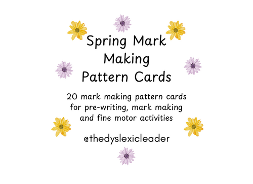 Spring Mark Making Pattern Cards