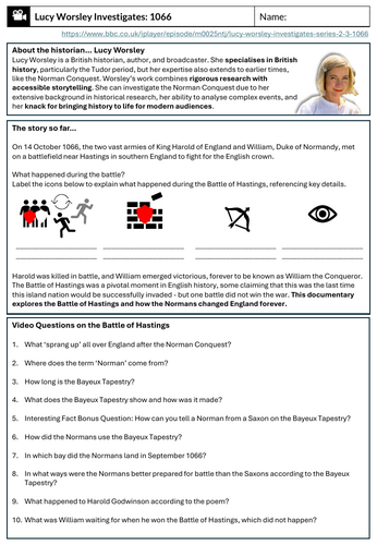 Worsley '1066' Documentary Worksheet