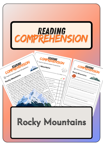 Reading Comprehension - Rocky Mountains + Solutions