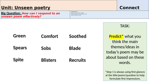 Unseen poetry lesson (Sec C part i) - Nettles