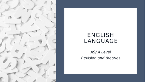 A Level English Language Acquisition