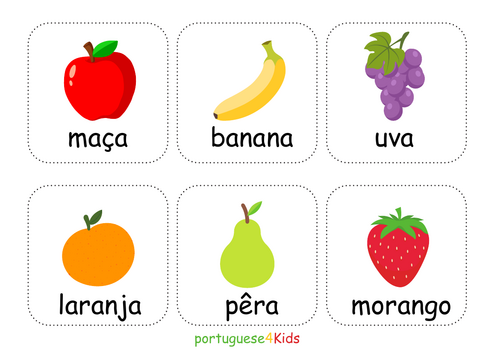 Fruits/Frutas Flashcards