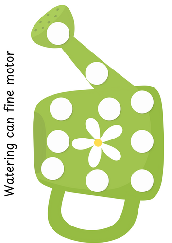 Watering can fine motor