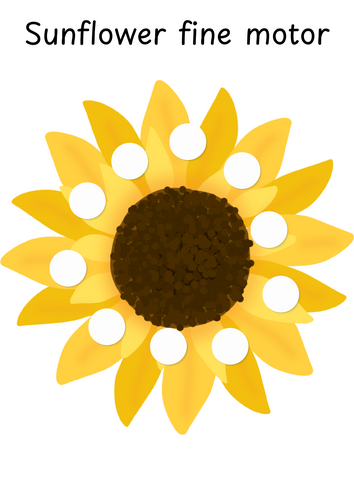 Sunflower fine motor