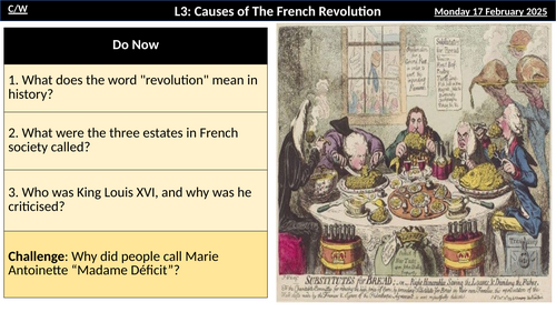 L3 – Long and Short Term Causes of the French Revolution