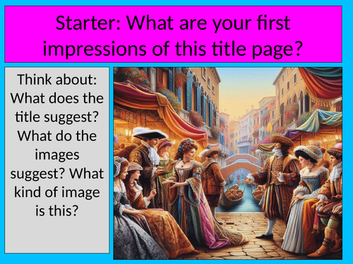 The Merchant of Venice Plot