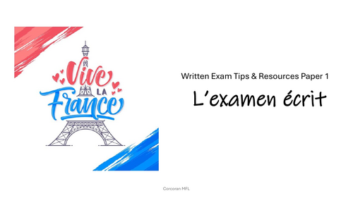 Ab Initio French Paper 1 Writing tips