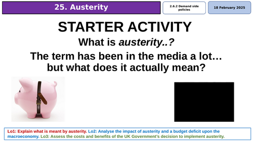 A Level Economics - Austerity
