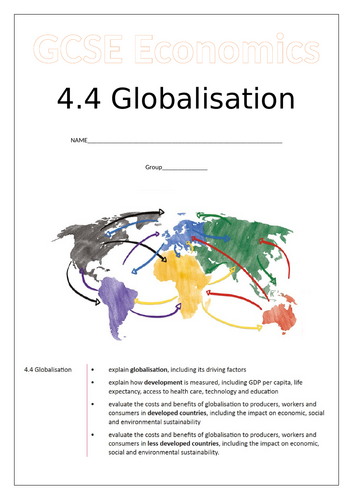 OCR GCSE Economics - 4.4 Globalisation