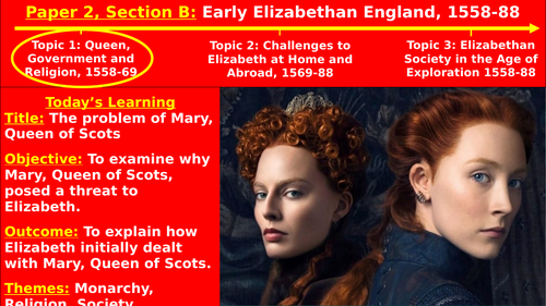 Edexcel Elizabethan England - T1, L4: The Problem of Mary, Queen of Scots