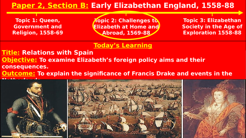 Edexcel Elizabethan England – T2, L2: Relations with Spain