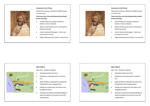 QR Code GCSE History Revision Cards (Normans)