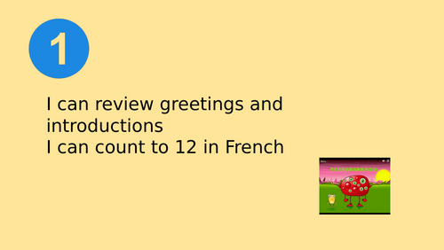 Counting to 12 in French