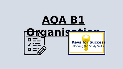 AQA B1 Organisation (Trilogy Combined and Biology)