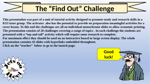The Find Out Challenge