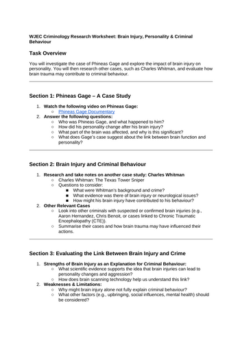 criminology unit 2 2.1 biological theories