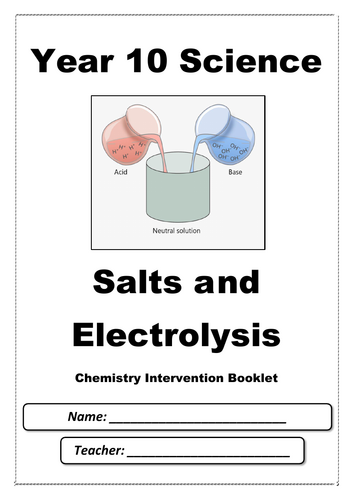 C4 Salts and Electrolysis Booklet