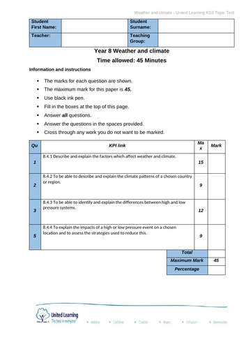 Weather Exam