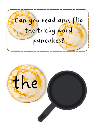 Pancake Day Tricky Word Flip