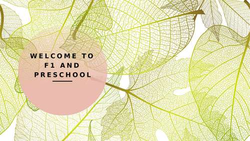 Welcome to Nursery and Preschool powerpoint