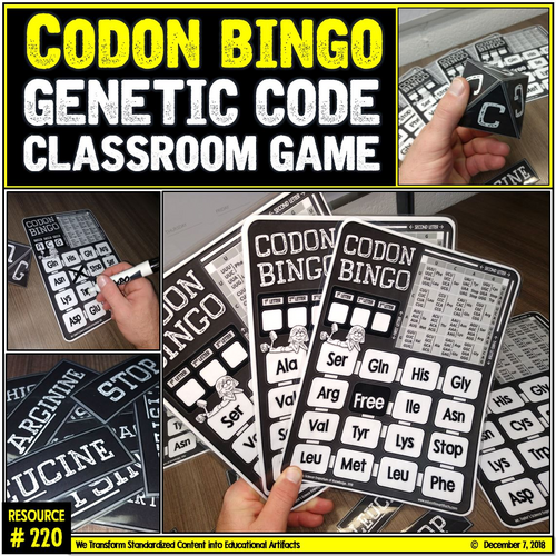 DNA Genetic Code: Codon Bingo