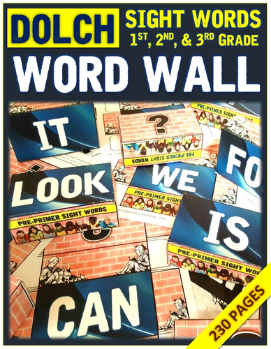 MEGABUNDLE - Sight Words - Word Wall - First through Sixth Grade