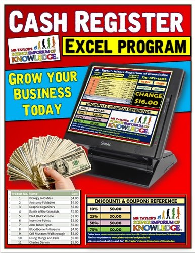 EZ Cash Register Excel Program