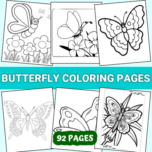 Whimsical Butterfly Coloring Pages for Creative Kids - Printable PDF