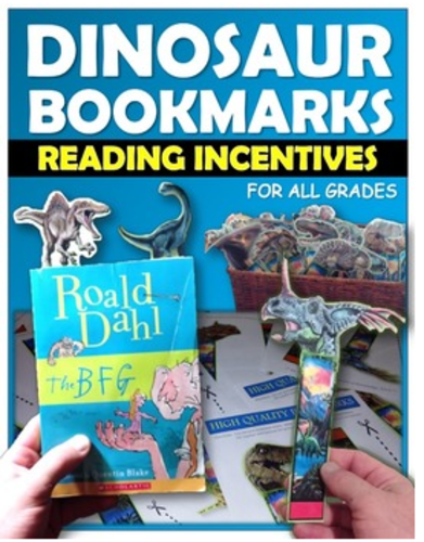 Dinosaur 3D Bookmarks (35 Dinosaurs)