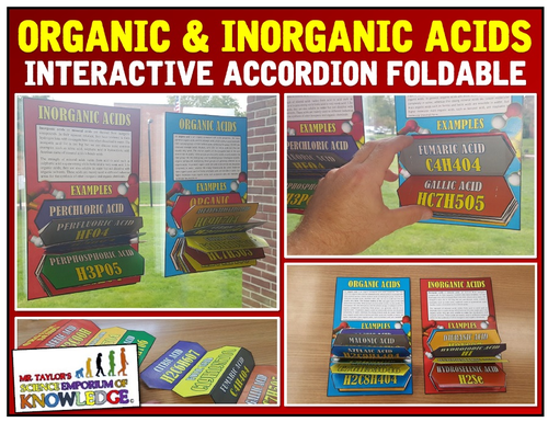 Organic and Inorganic Acids Accordian Foldable